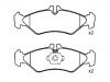 Plaquettes de frein Brake Pad Set:003 420 64 20