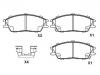 Bremsbelagsatz, Scheibenbremse Brake Pad Set:58101-24A00