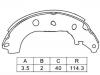 Zapata de freno Brake Shoe Set:K3427