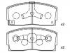 Bremsbelagsatz, Scheibenbremse Brake Pad Set:04491-87101