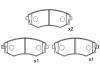 Bremsbelagsatz, Scheibenbremse Brake Pad Set:58101-17A00