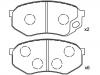 Bremsbelagsatz, Scheibenbremse Brake Pad Set:MC862939