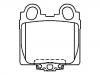 Bremsbelagsatz, Scheibenbremse Brake Pad Set:04466-51011