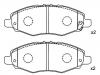 Plaquettes de frein Brake Pad Set:04465-0K100